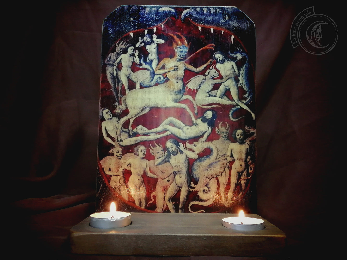 Ritual Altar Candle holder - Mouth of Hell - Medieval Demons (XV)