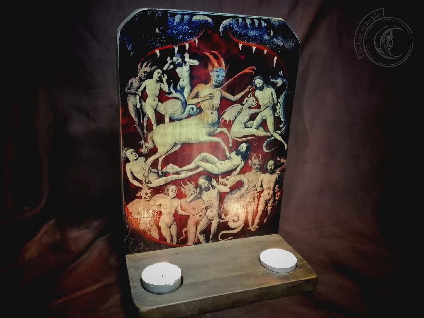 Ritual Altar Candle holder - Mouth of Hell - Medieval Demons (XV)