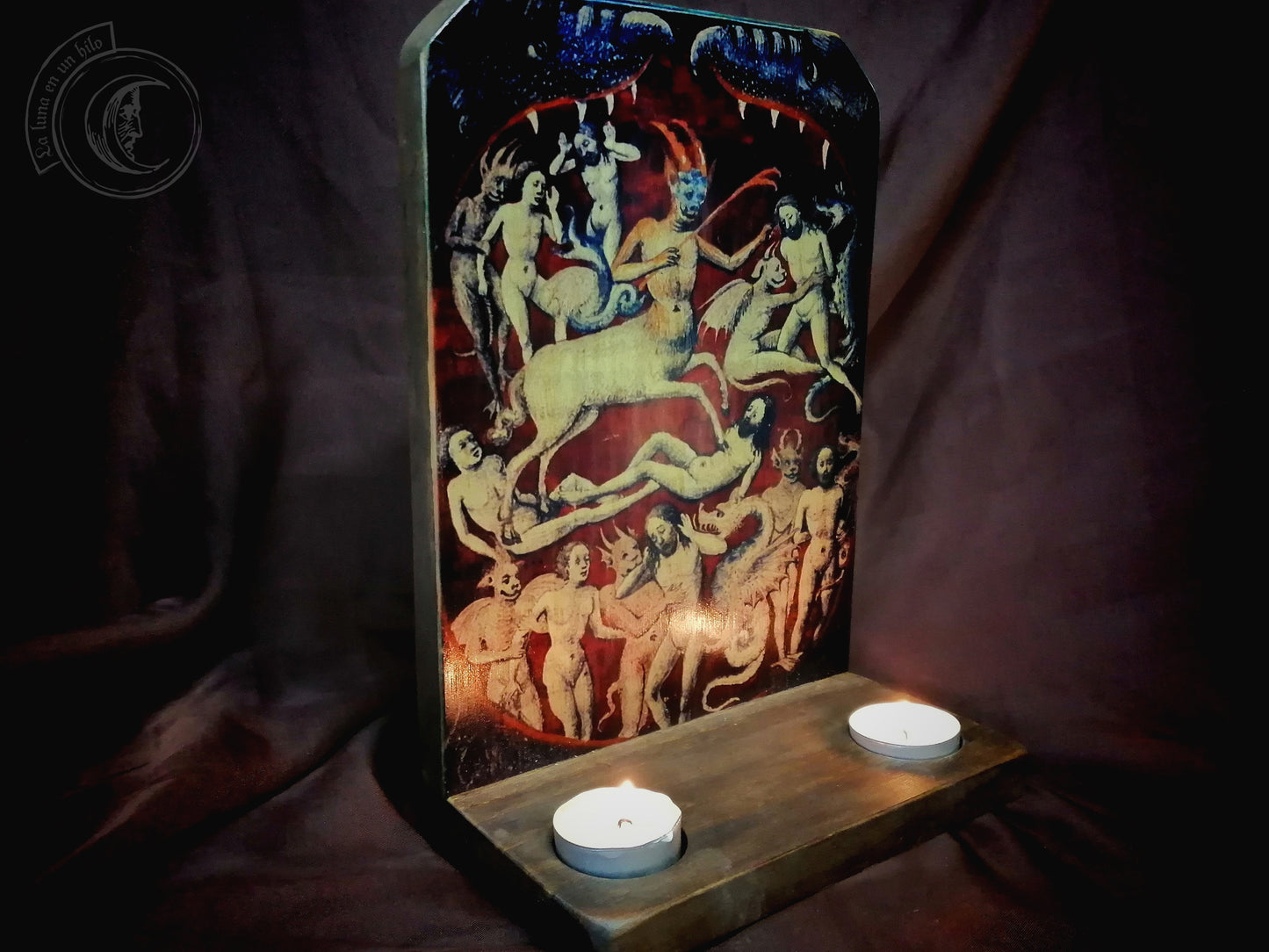Ritual Altar Candle holder - Mouth of Hell - Medieval Demons (XV)