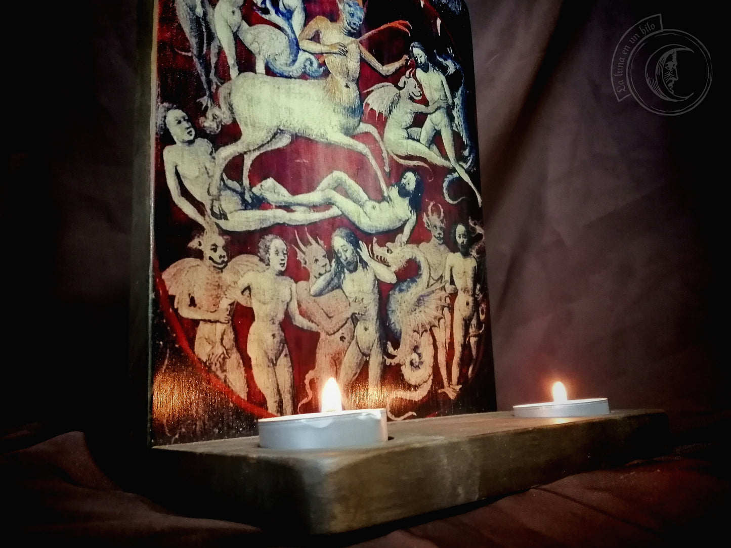 Ritual Altar Candle holder - Mouth of Hell - Medieval Demons (XV)