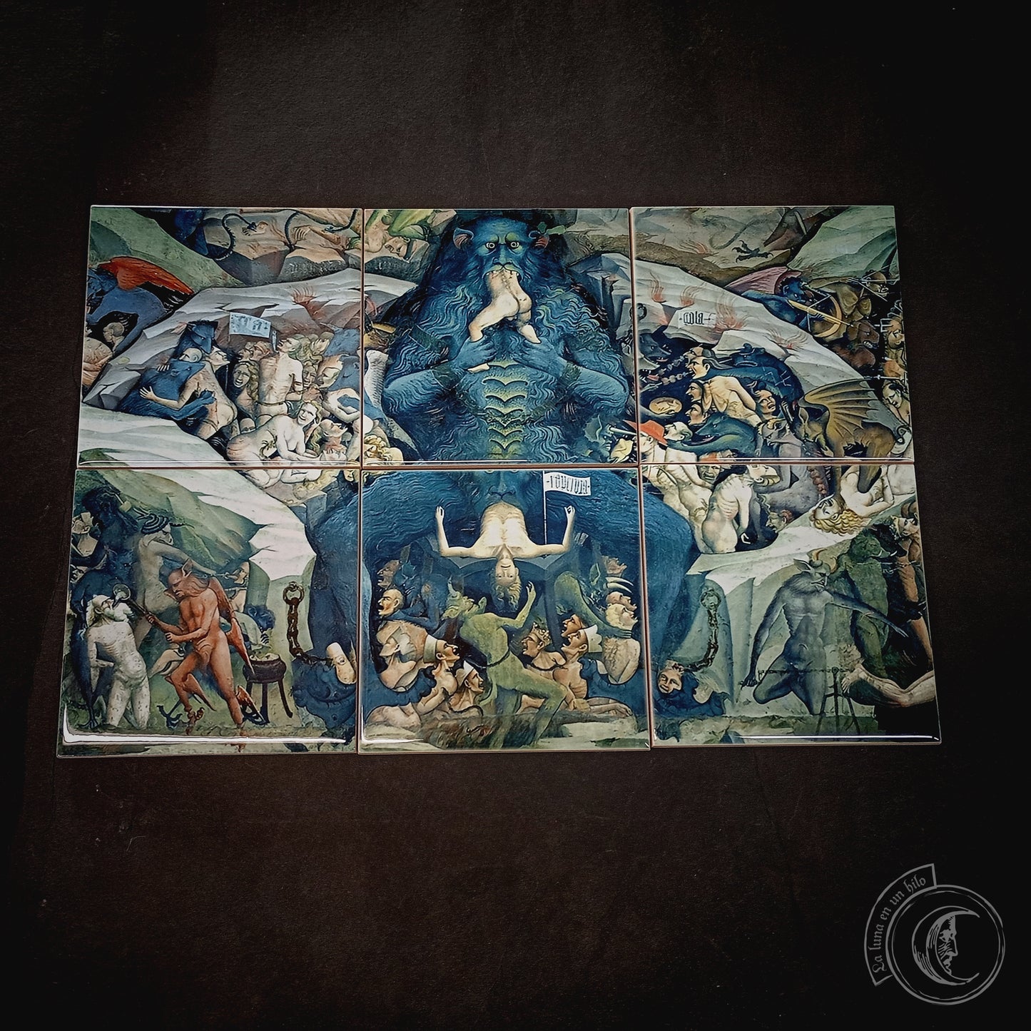 Keramikfliesen-Wandbild – Inferno von Giovanni da Modena