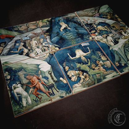 Keramikfliesen-Wandbild – Inferno von Giovanni da Modena