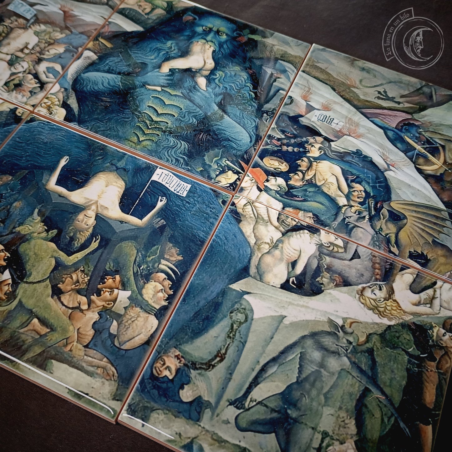 Keramikfliesen-Wandbild – Inferno von Giovanni da Modena