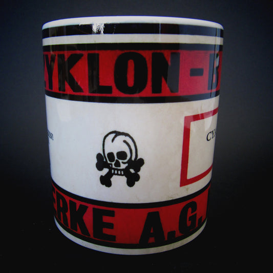 Vintage ceramic mug 11 oz - Zyklon B -