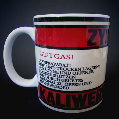 Vintage ceramic mug 11 oz - Zyklon B -