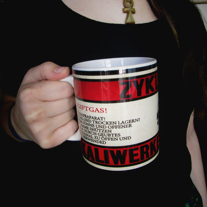 Vintage ceramic mug 11 oz - Zyklon B -