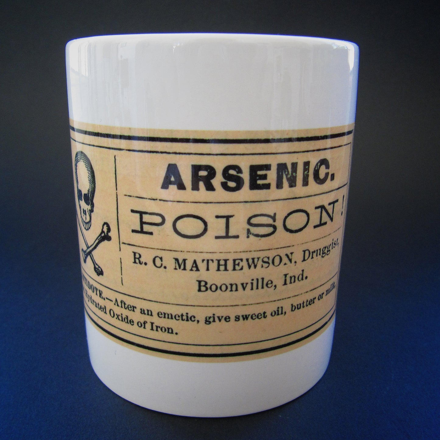 Vintage ceramic mug 11 oz - Arsenic -