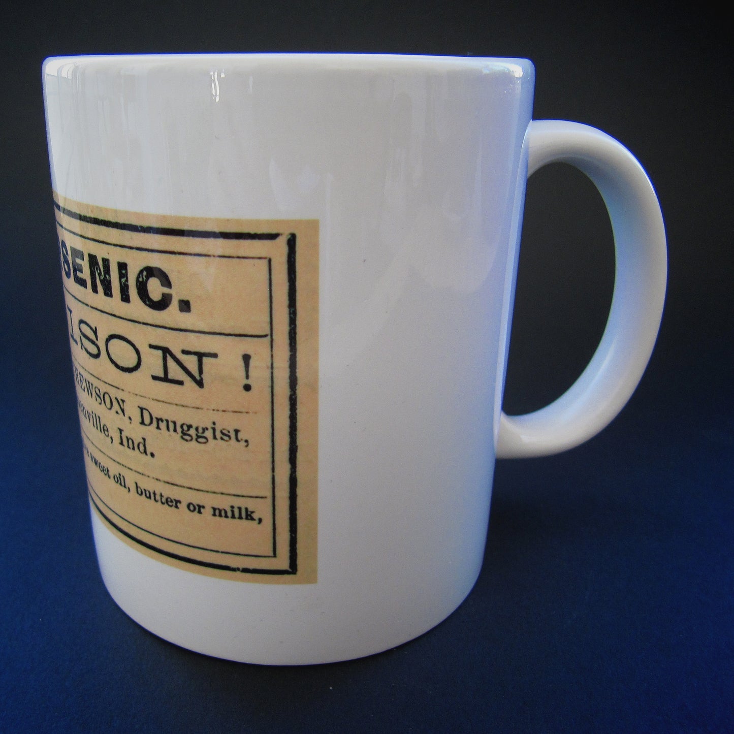 Vintage ceramic mug 11 oz - Arsenic -