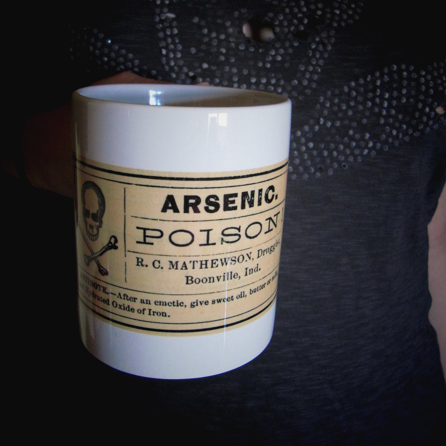 Vintage ceramic mug 11 oz - Arsenic -