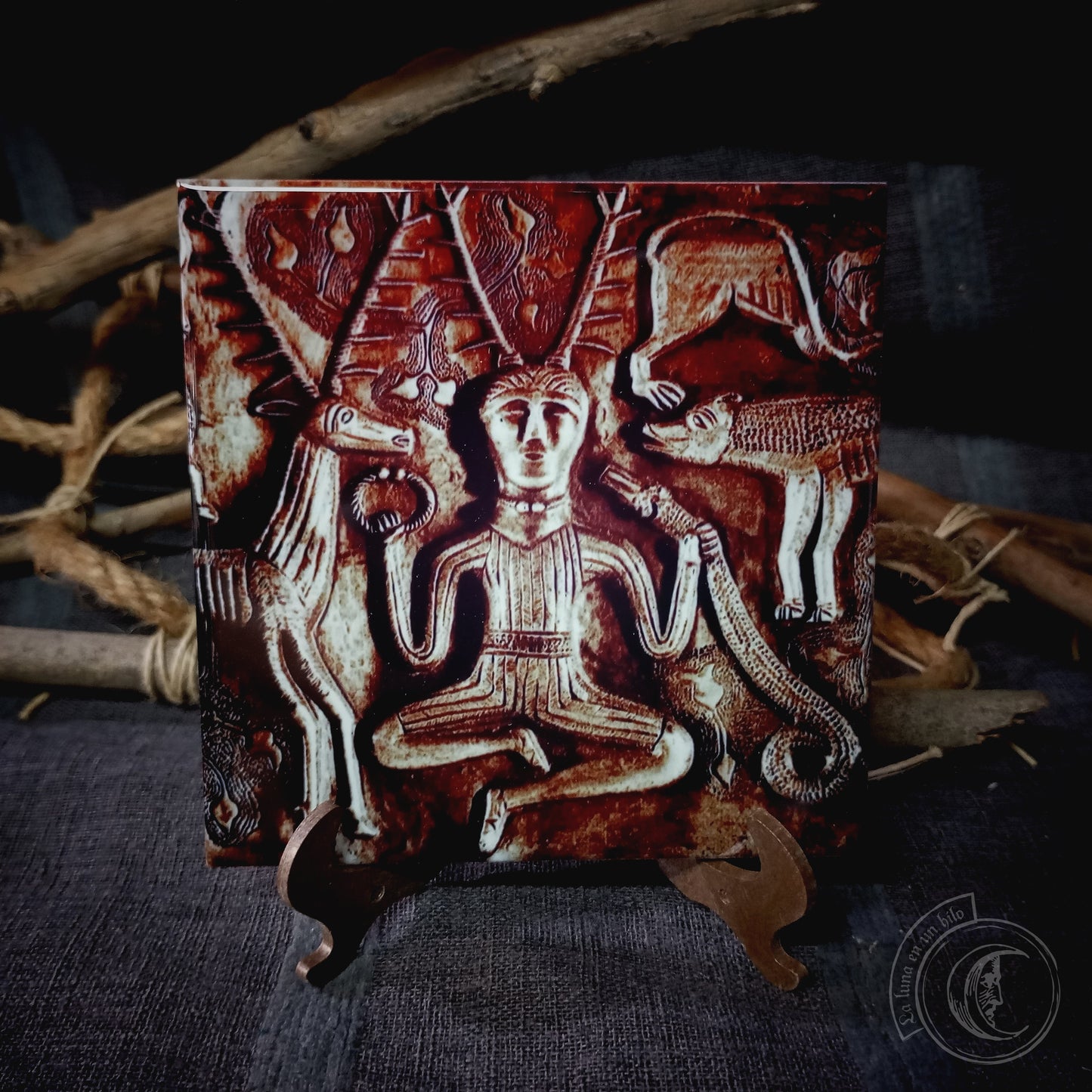 Cernunnos - Ceramic Tile Decor -