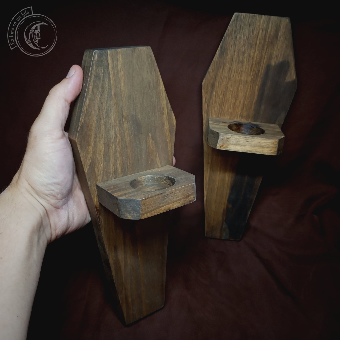 Coffin - Wall Candle Holder -