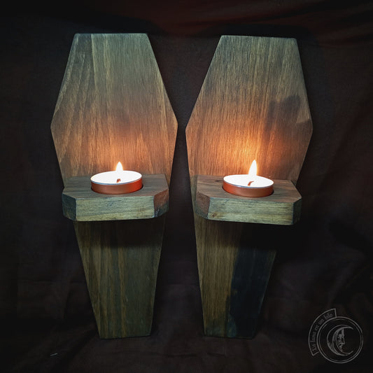 Coffin - Wall Candle Holder -