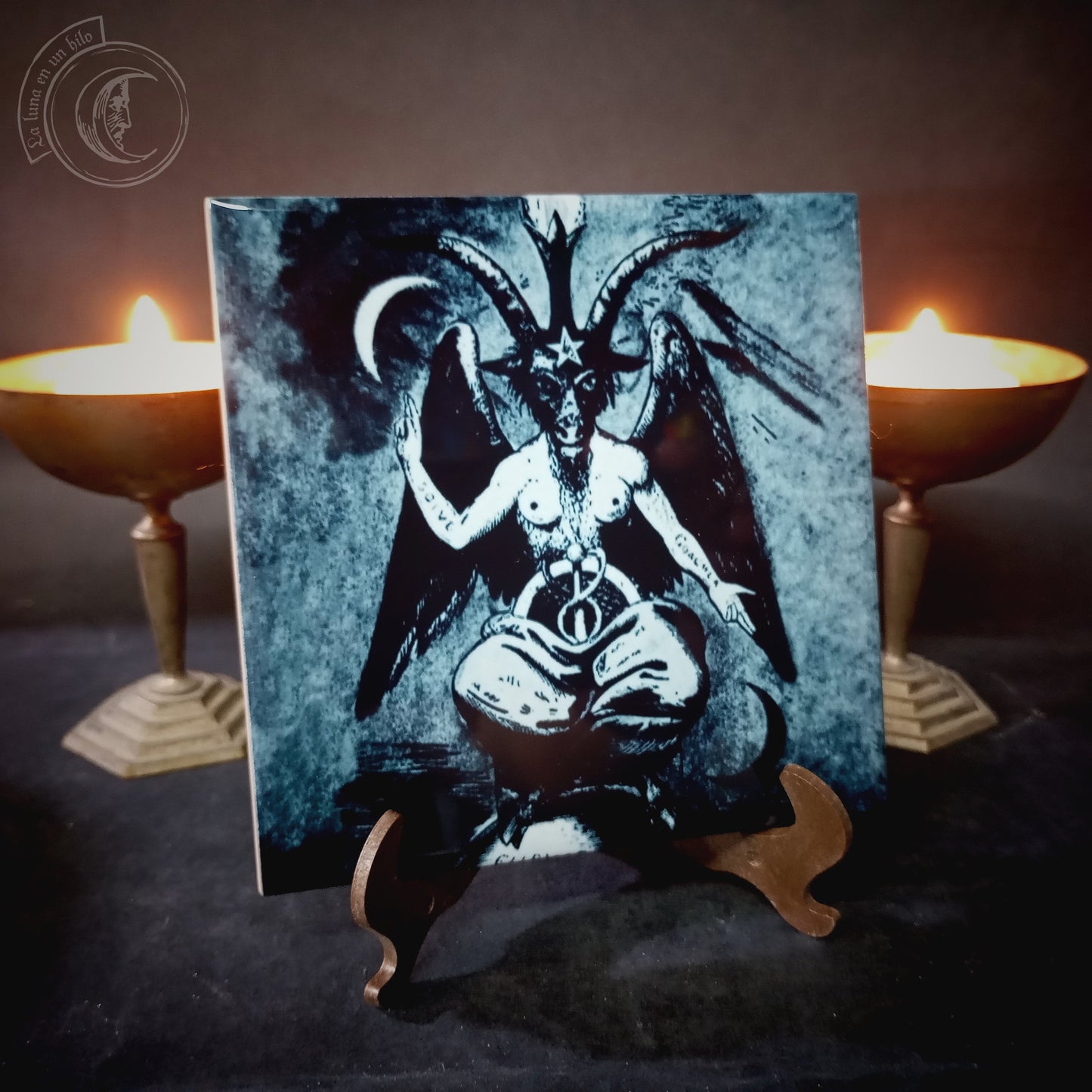 Baphomet - Ceramic Tile Decor -