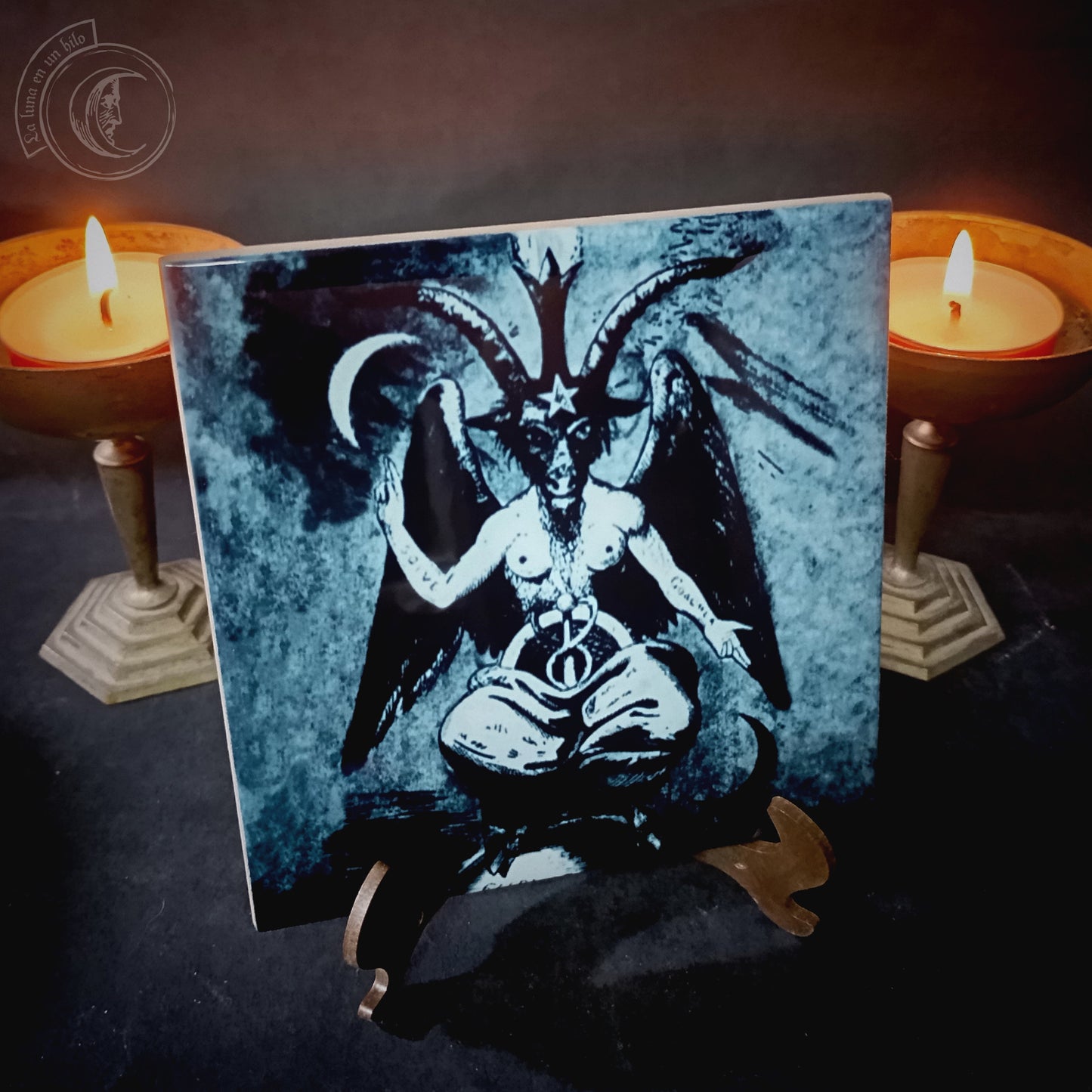 Baphomet - Ceramic Tile Decor -