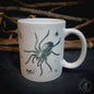 Vintage ceramic mug 11 oz - Spider Anatomy -