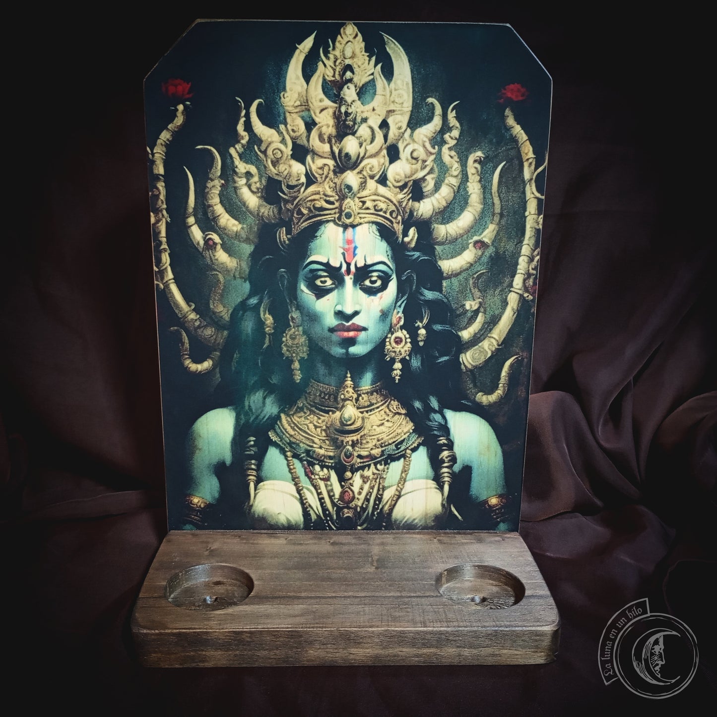 Ritual Altar Candle holder - Maha Kali - II