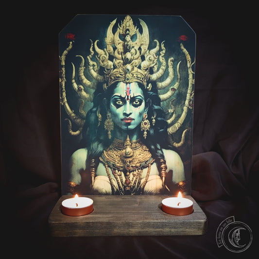 Ritual Altar Candle holder - Maha Kali - II