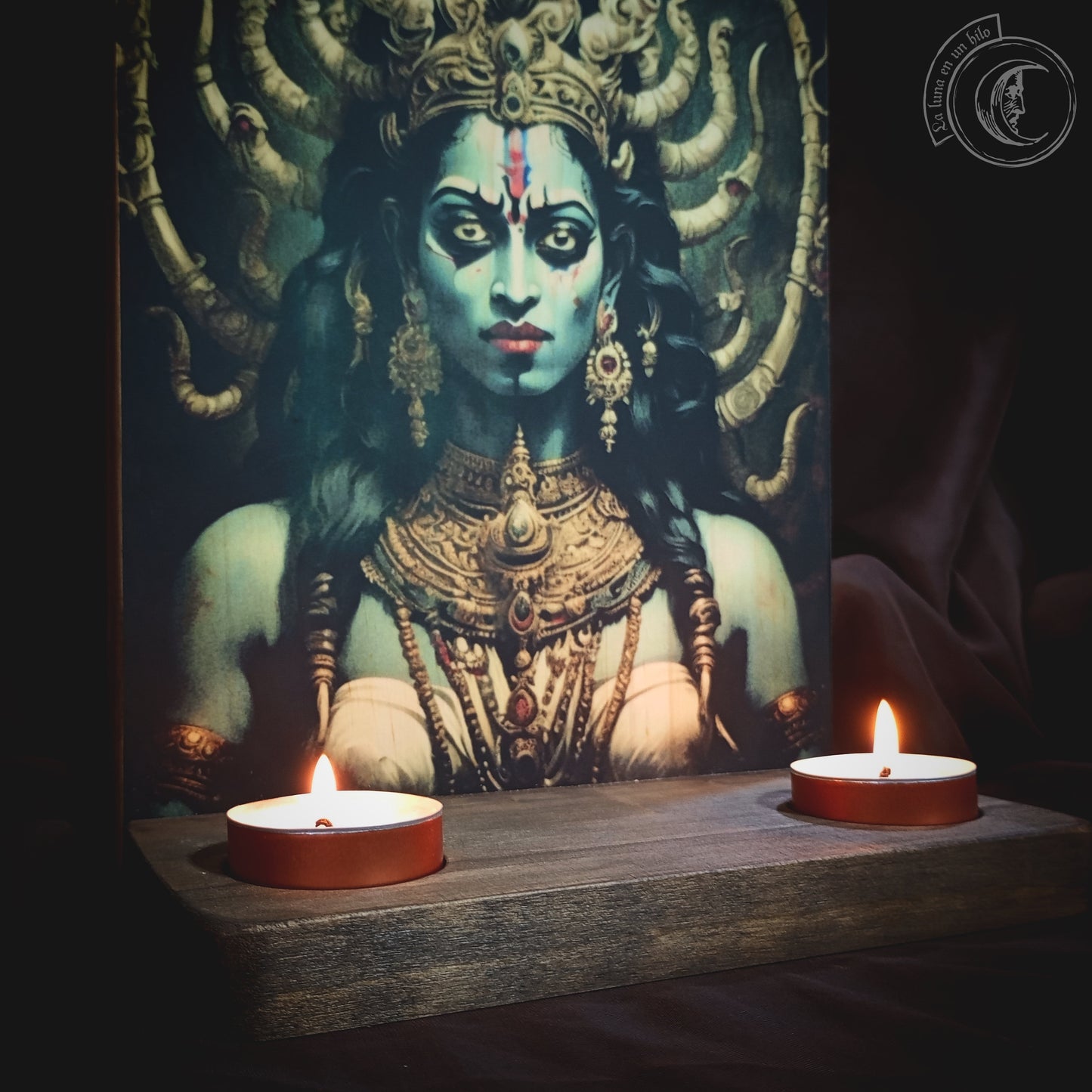 Ritual Altar Candle holder - Maha Kali - II