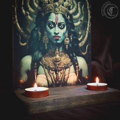 Ritual Altar Candle holder - Maha Kali - II