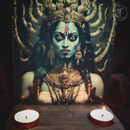 Ritual Altar Candle holder - Maha Kali - II
