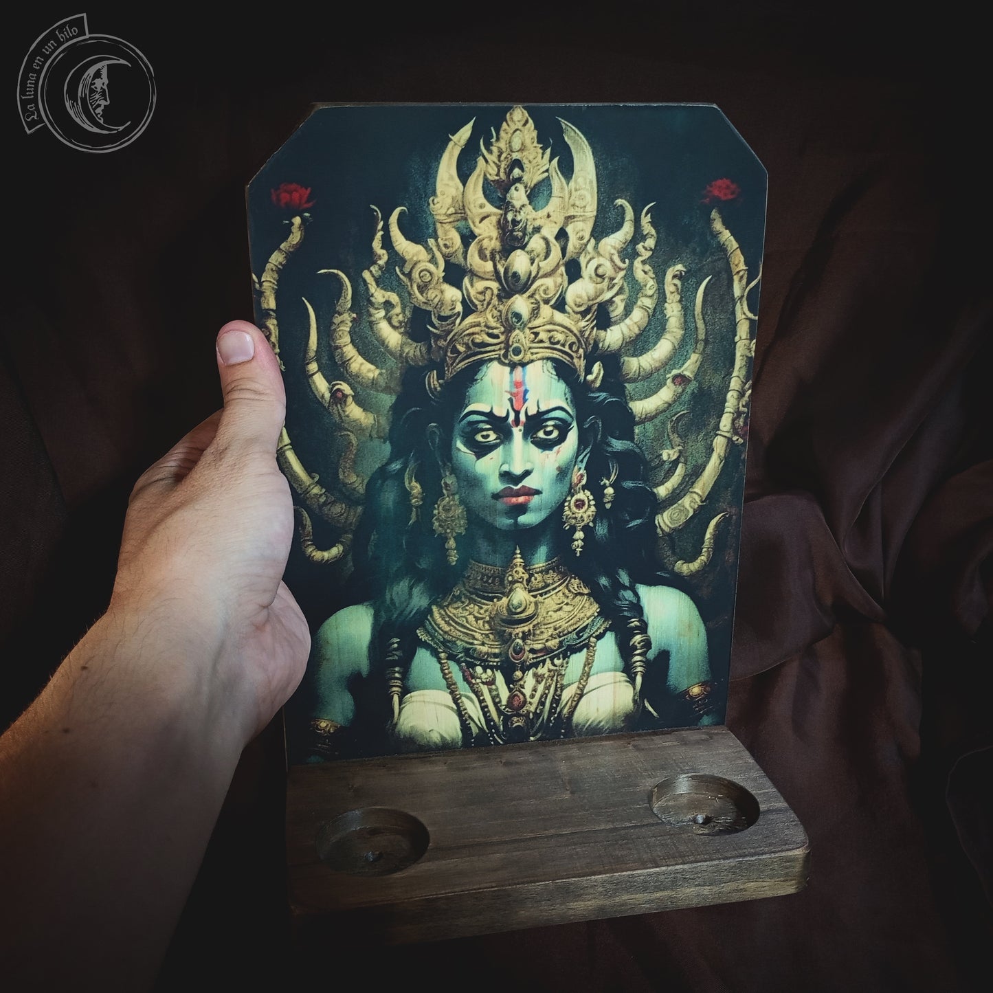 Ritual Altar Candle holder - Maha Kali - II