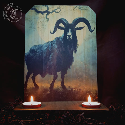 Ritual Altar Candle holder - Male Goat -