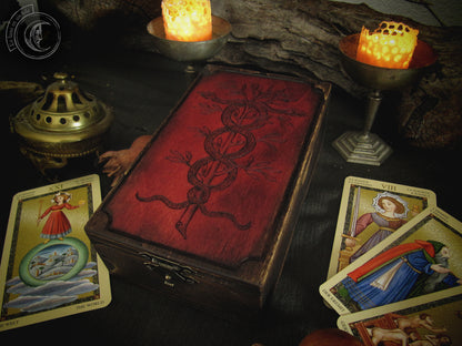 Tarot jewelry box - Rerum Sapientia Custos -