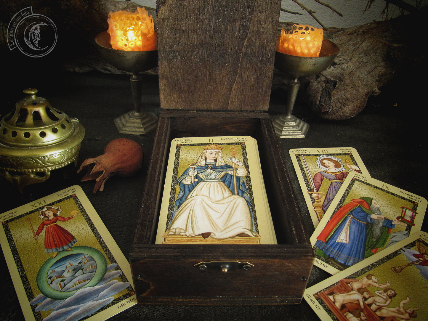 Tarot jewelry box - Rerum Sapientia Custos -