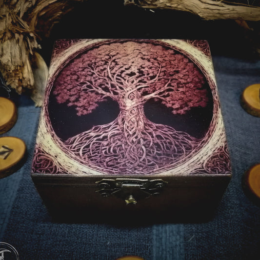 Small Wooden Box - Yggdrasil -