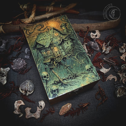 Tarot jewelry box - Baba Yaga's Hut -