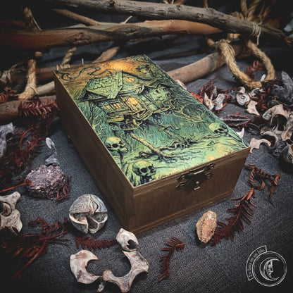 Tarot jewelry box - Baba Yaga's Hut -