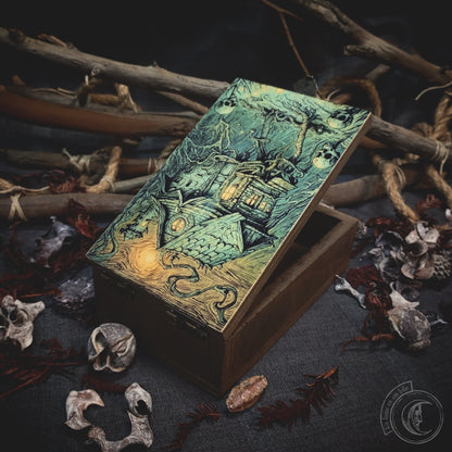Tarot jewelry box - Baba Yaga's Hut -