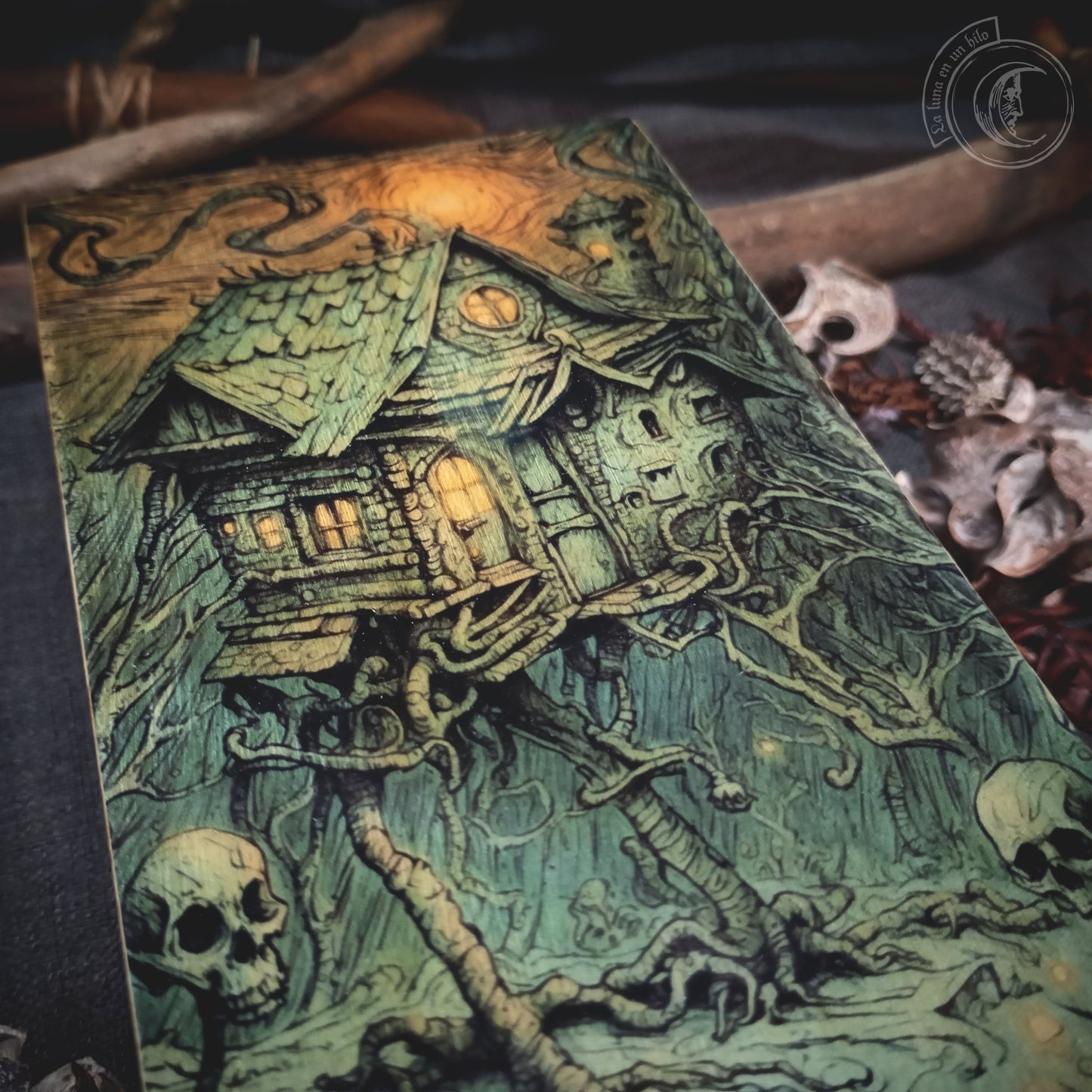 Tarot jewelry box - Baba Yaga's Hut -