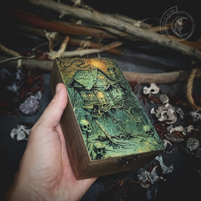Tarot jewelry box - Baba Yaga's Hut -