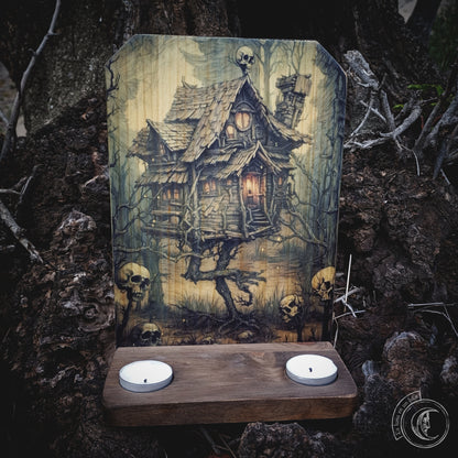 Ritual Altar Candle holder - Baba Yaga's Hut -