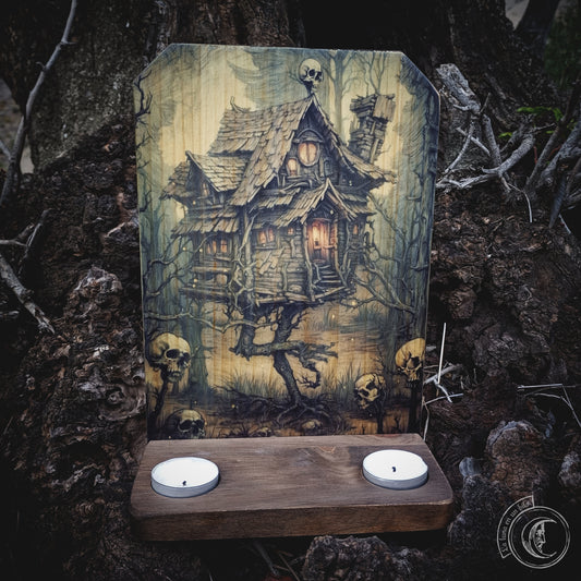 Ritual Altar Candle holder - Baba Yaga's Hut -