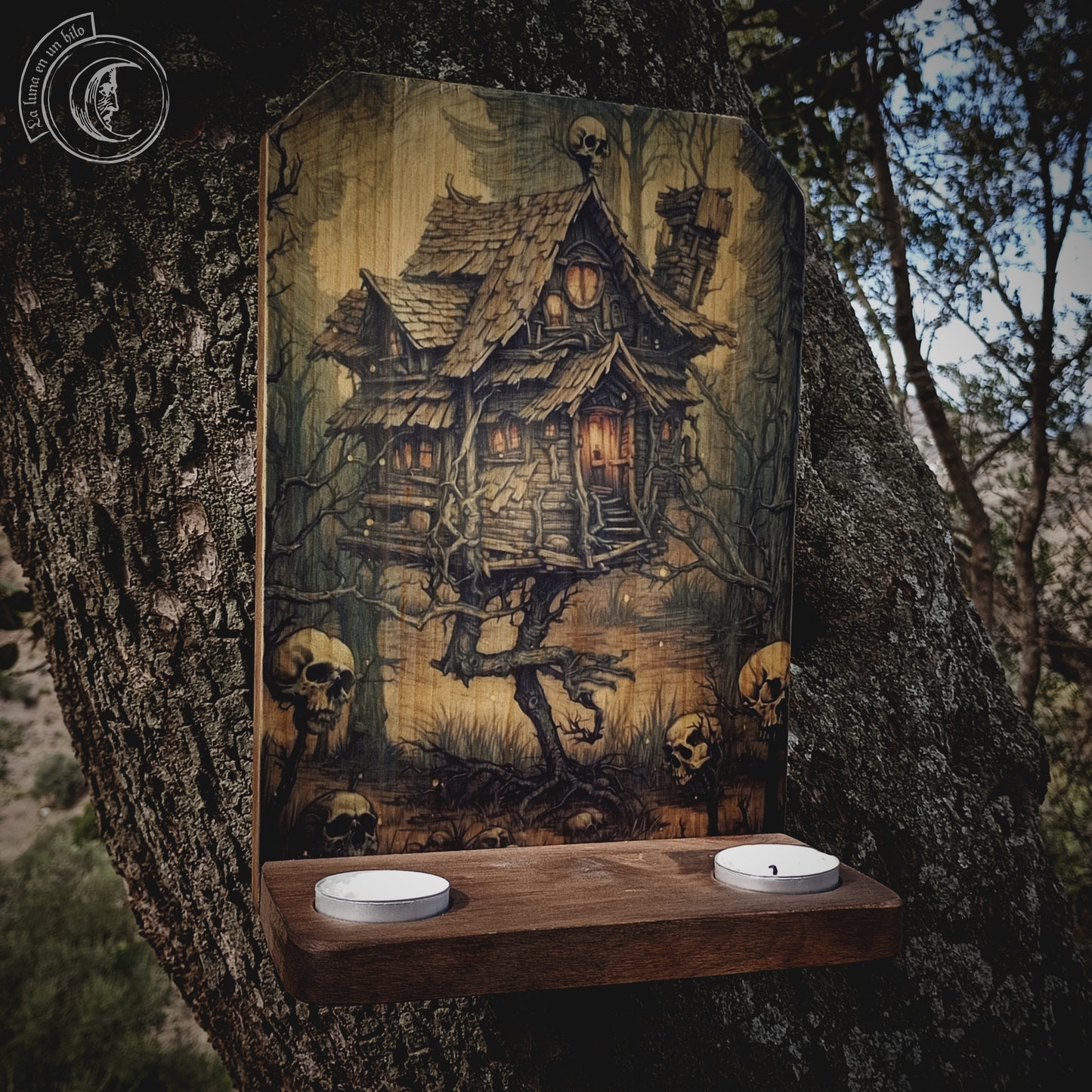 Ritual Altar Candle holder - Baba Yaga's Hut -