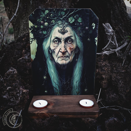 Ritual Altar Candle holder - Baba Yaga -