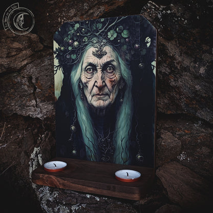 Ritual Altar Candle holder - Baba Yaga -