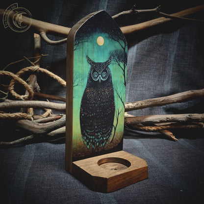 Mystic Owl - Wall Candle Holder -