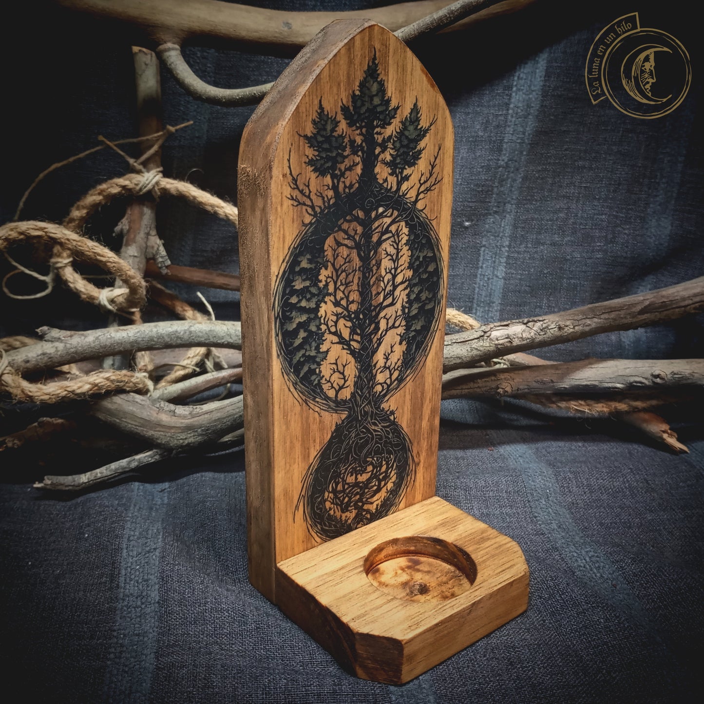 Yggdrasil II - Wall Candle Holder -