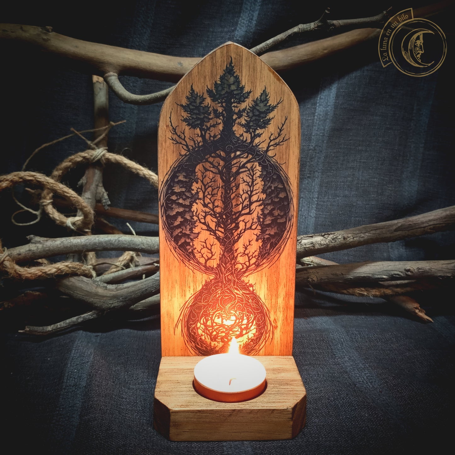 Yggdrasil II - Wall Candle Holder -