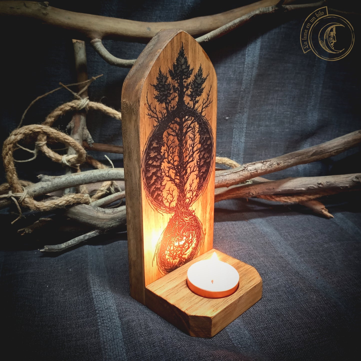 Yggdrasil II - Wall Candle Holder -