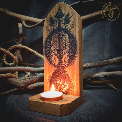 Yggdrasil II - Wall Candle Holder -