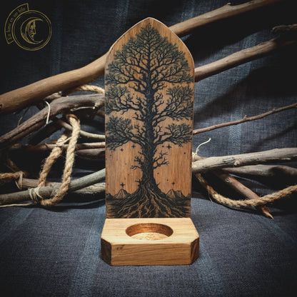 Yggdrasil, Tree of life - Wall Candle Holder -