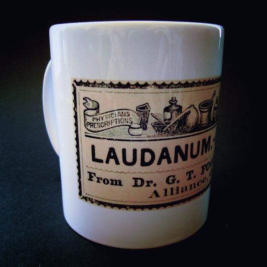 Vintage ceramic mug 11 oz - Laudanum -