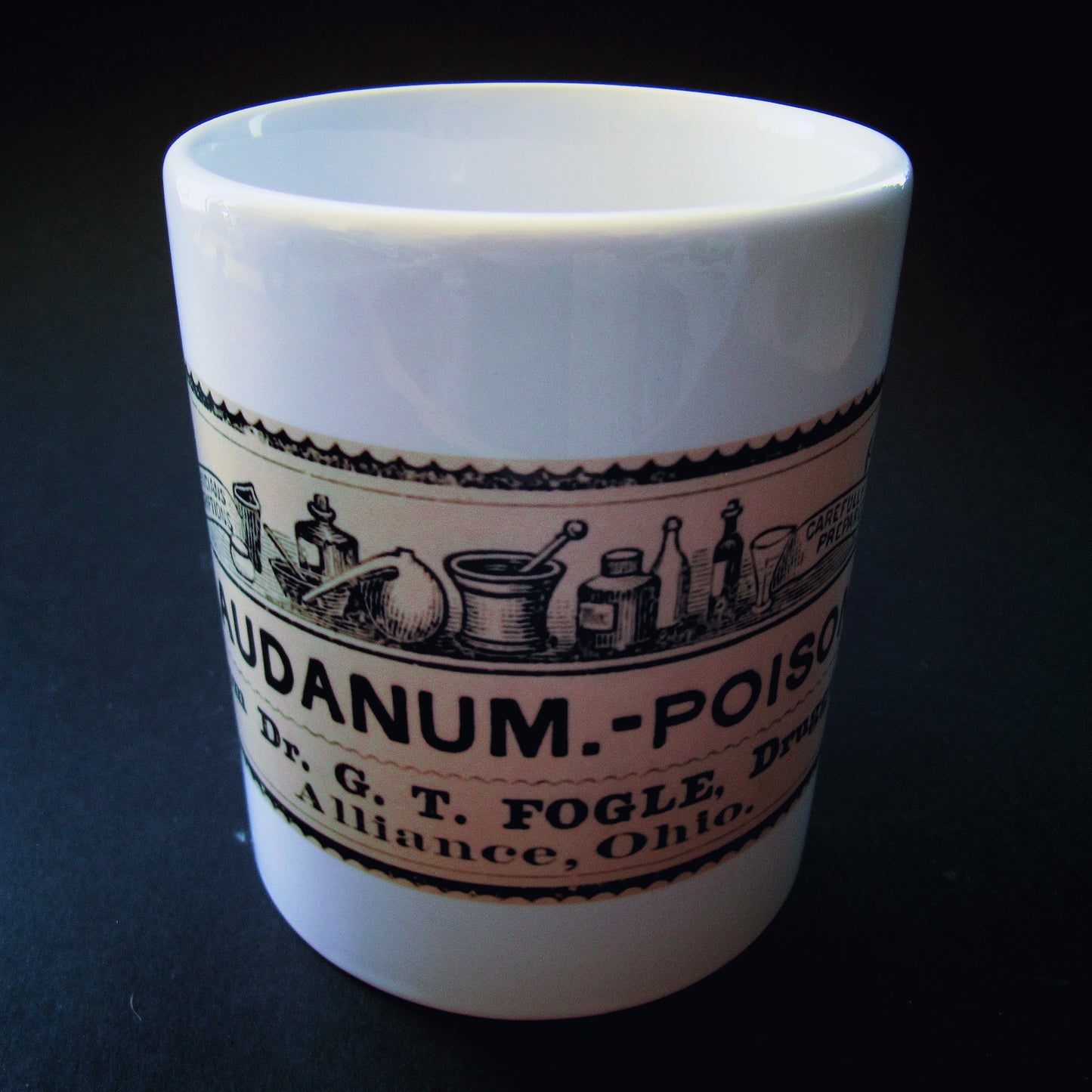Vintage ceramic mug 11 oz - Laudanum -
