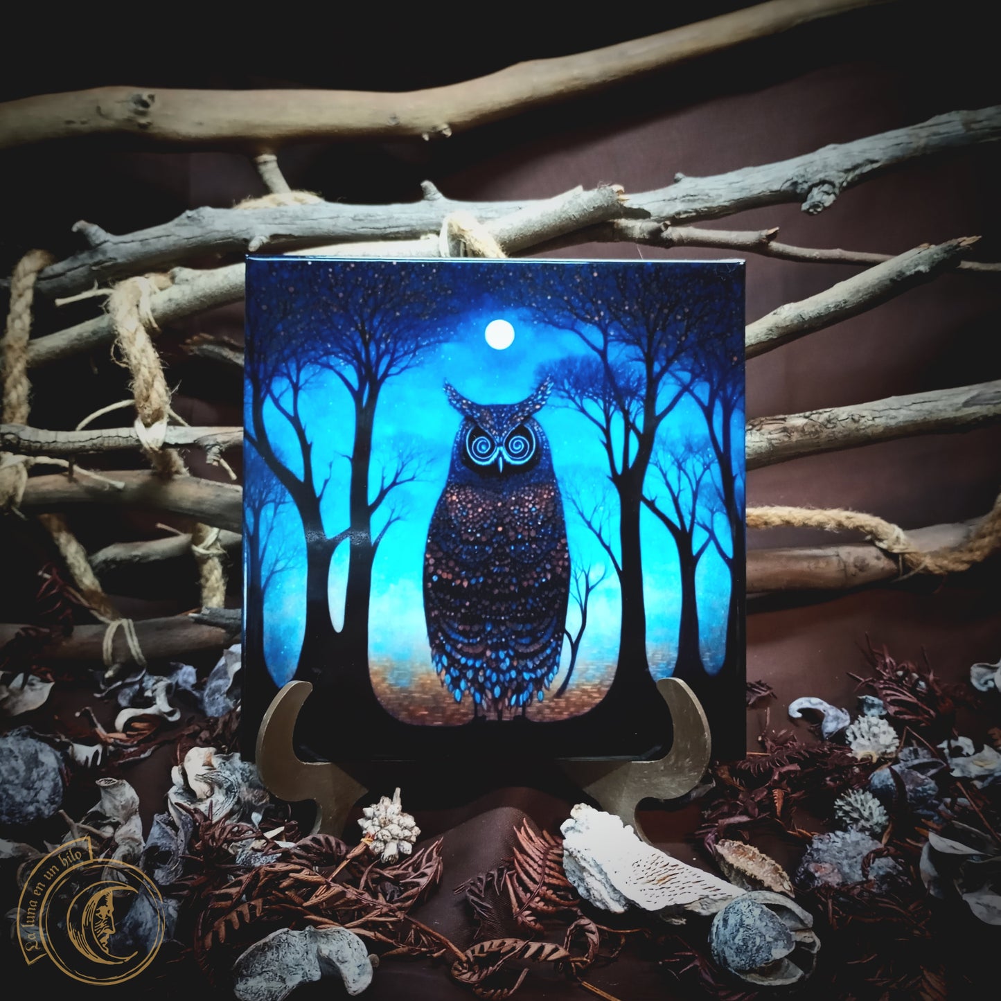 Mystic Owl - Ceramic Tile Decor -