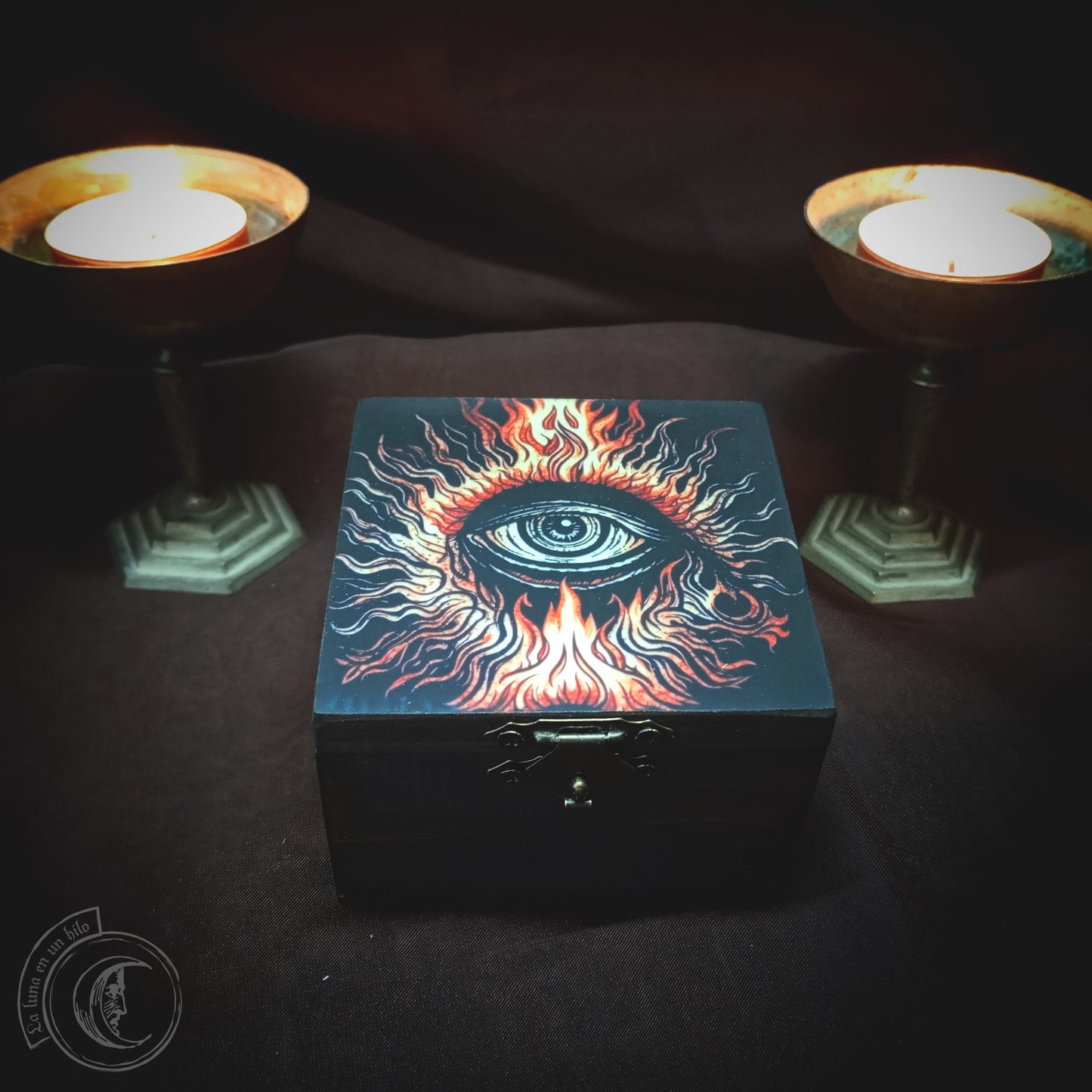 Small Wooden Box - Witch Eye -