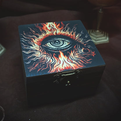 Small Wooden Box - Witch Eye -
